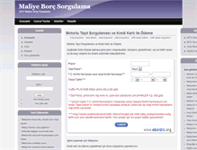 Tablet Screenshot of maliyesorgulama.com